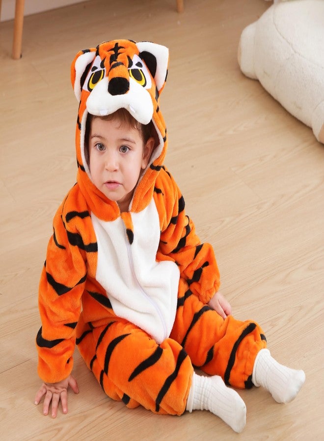 CuteOn Toddler Halloween Costume Onesie Cosplay Romper Christmas Infants Baby Costume Tiger 6-12 Months - Image 3